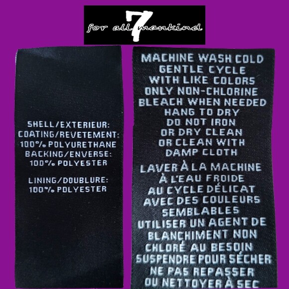 7 For All Mankind NEW Old Money Double Breasted Faux Leather 2-Piece Pantsuit M - Picture 11 of 12